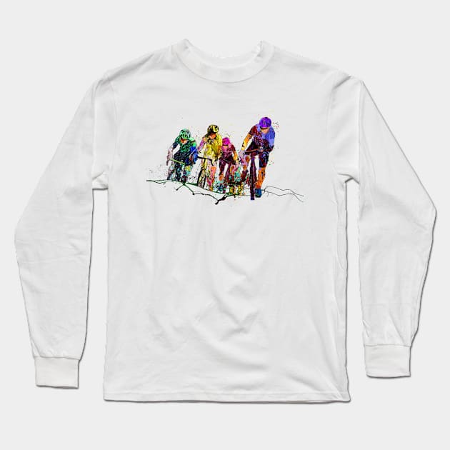 Le Tour De France Passion 01 Long Sleeve T-Shirt by Miki De Goodaboom